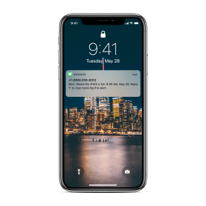 waste bin level sensor iphone app alert