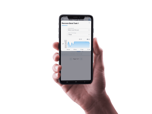 iphone water tank level monitoring